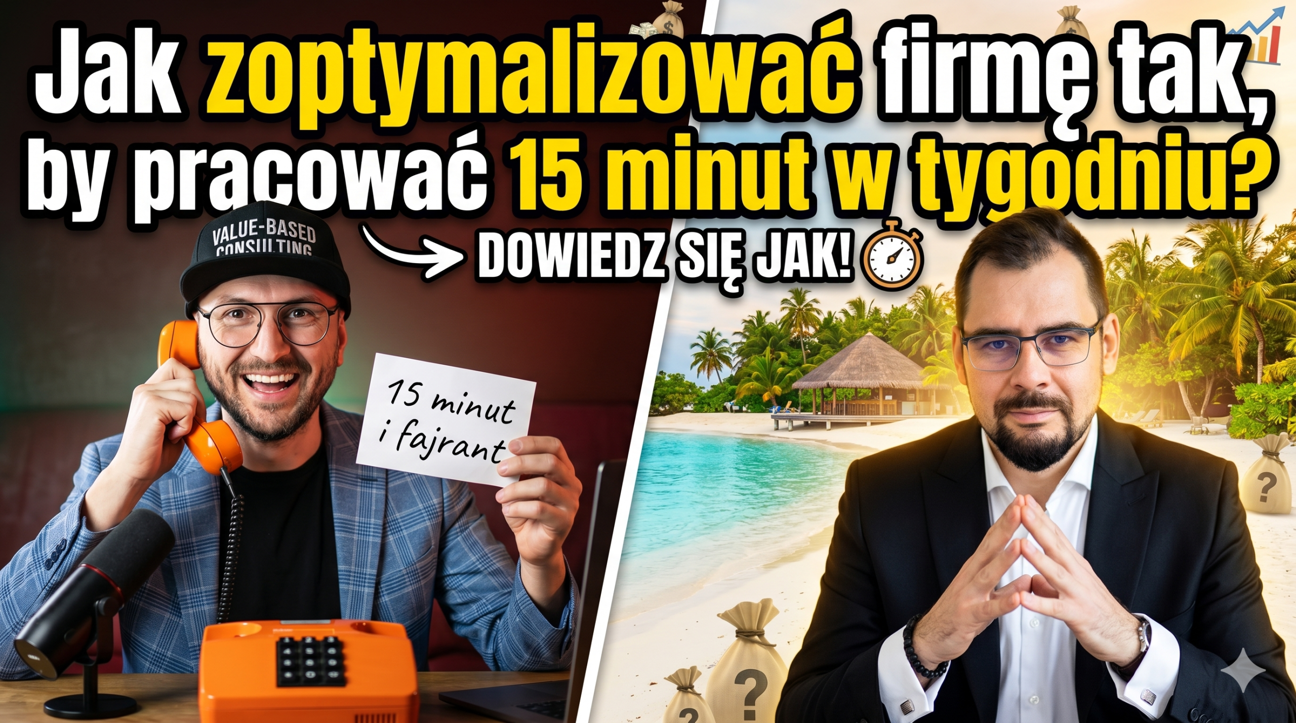 Mit „15-minutowego tygodnia pracy”, czyli dlaczego klikbajty budują zasięgi, a nie rentowne firmy. gemini generated image 79j6p679j6p679j6